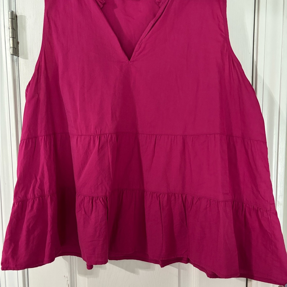 Women's Pink Sleeveless Top